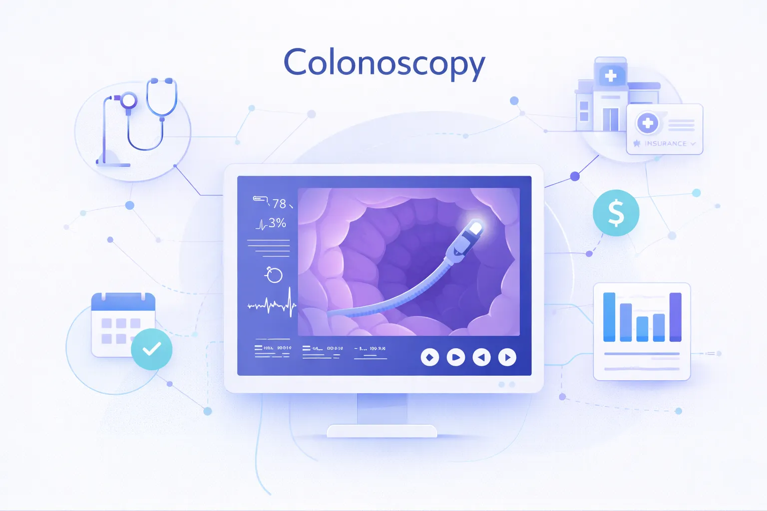 Colonoscopy cost comparison showing national pricing and breakdown by insurance