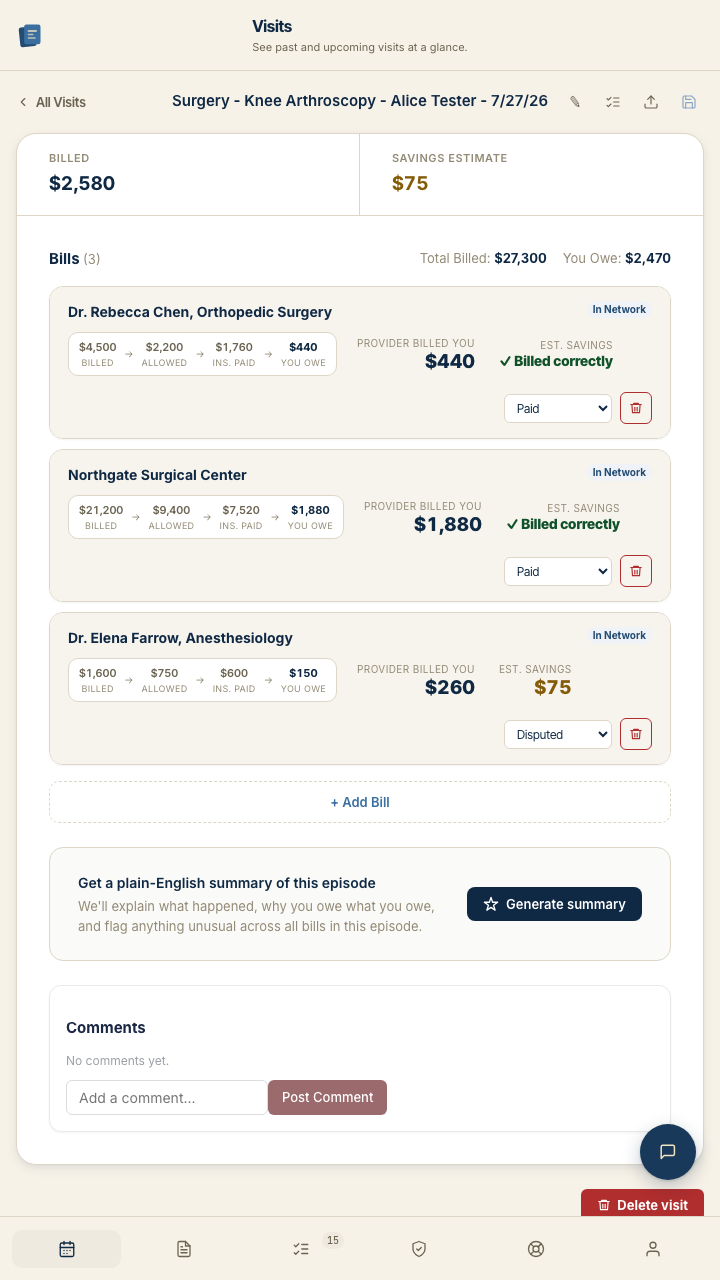 CostKits Bill Analysis Dashboard