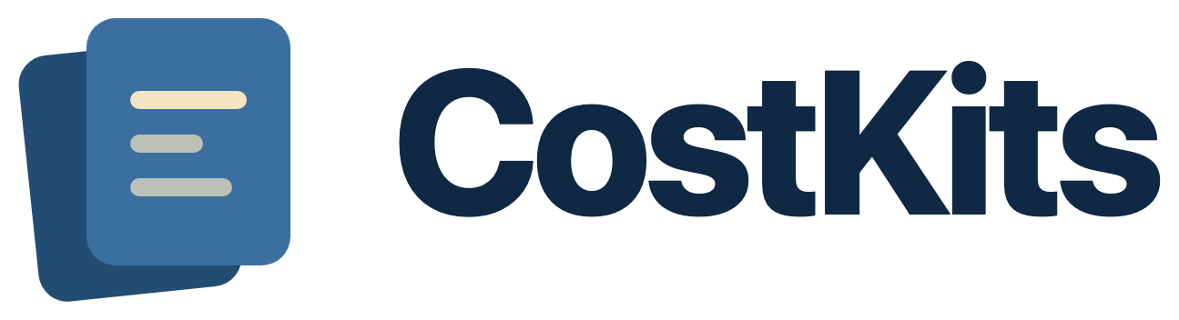 CostKits logo, dark text